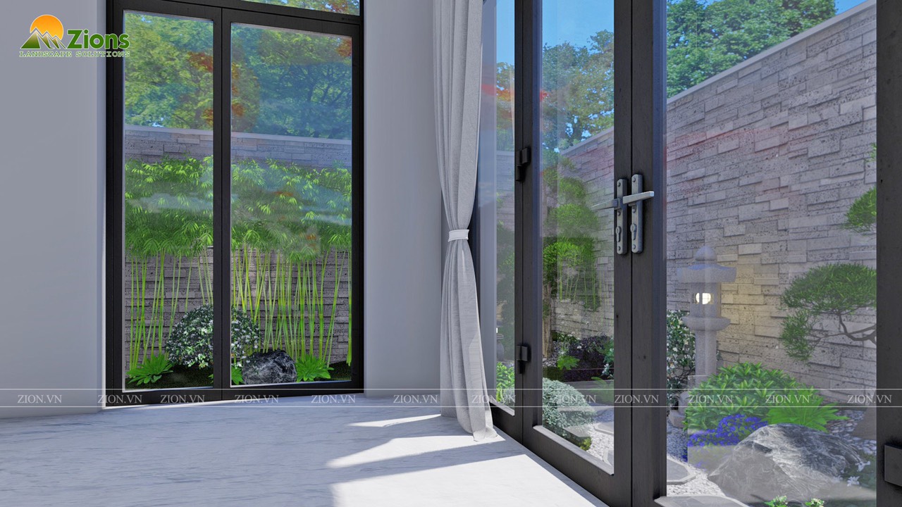 Thiết kế sân vườn Nhật Bản tại Vinhomes Riverside - The Harmony